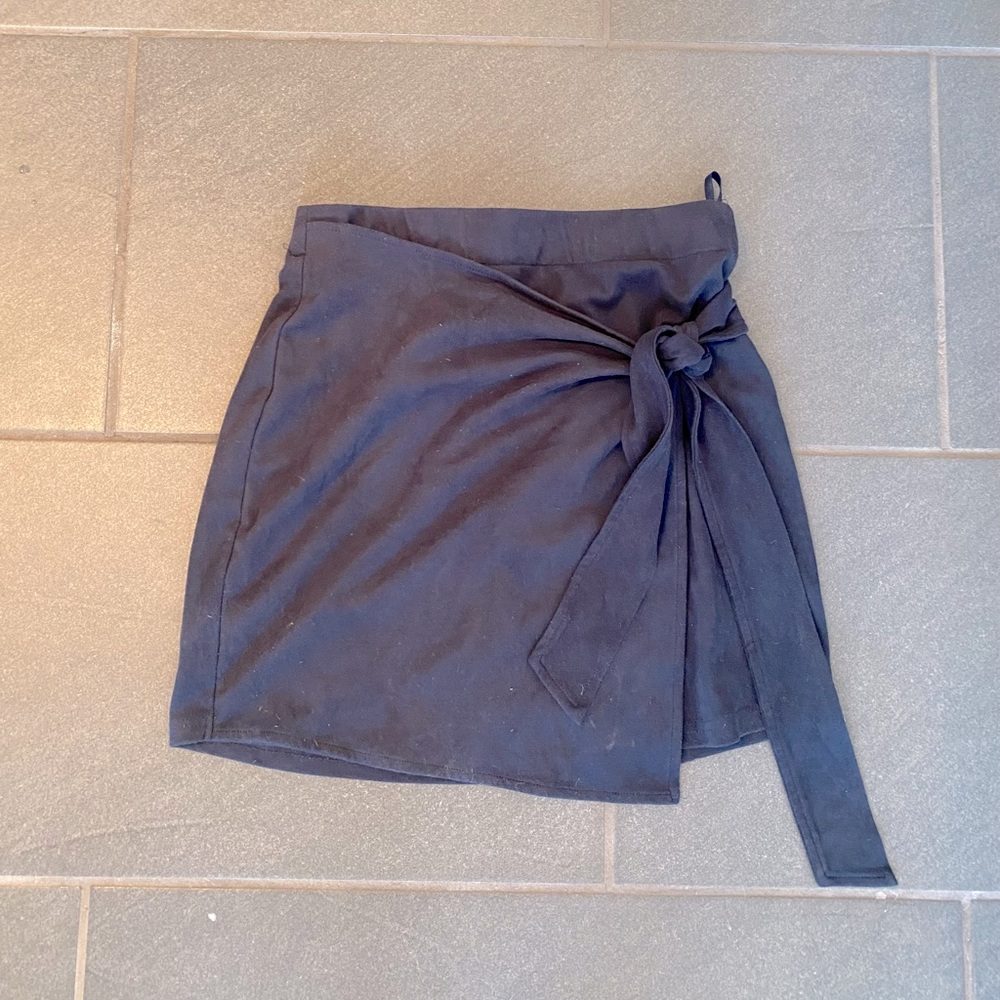 Cotton Candy LA wrap asymmetrical mini skirt